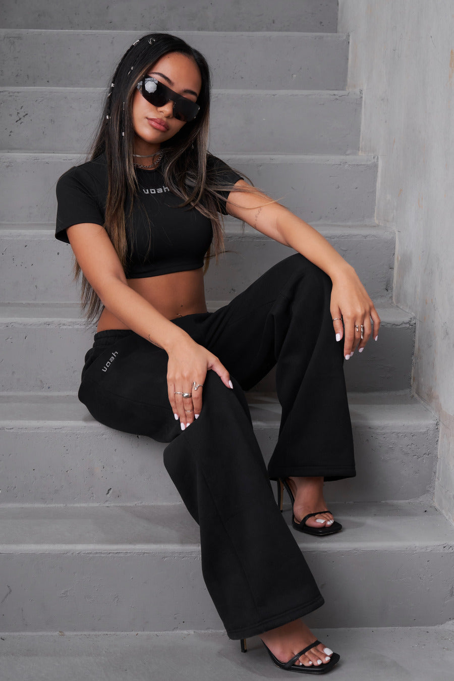 women's black mini t shirt