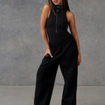 black mock neck bodysuit - women's black dress tops