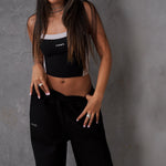 women's singlet, black tank top